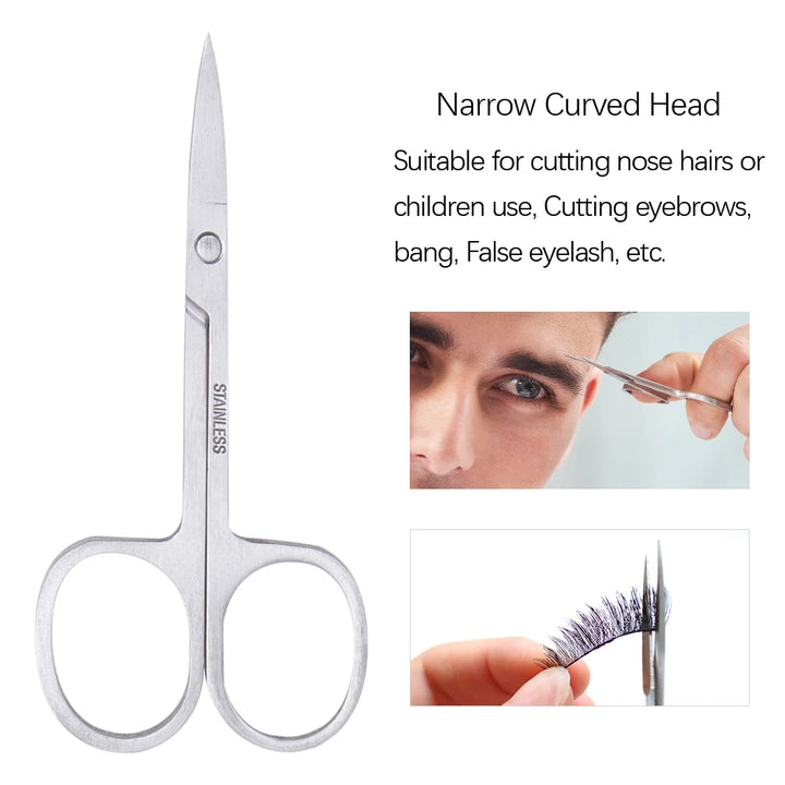 4/6pcs Eyebrow Tweezers Set Stainless Steel Hair Removal Eyelash Clip Point Slant Flat Tip Professional Eyebrow Clip Makeup Tool