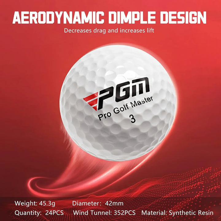 Three-Layer Premium Golf Balls Practice Performance Golf Ball Training for Distance Straight Shots Golf Design for Golfers Sport