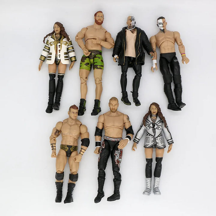 6'-7'Rare WWE/AEW /WWF/WCW Figure Collection PVC All Elite Wrestling Unmatched Collection JON MOXLEY DARBY ALLIN Action Figures